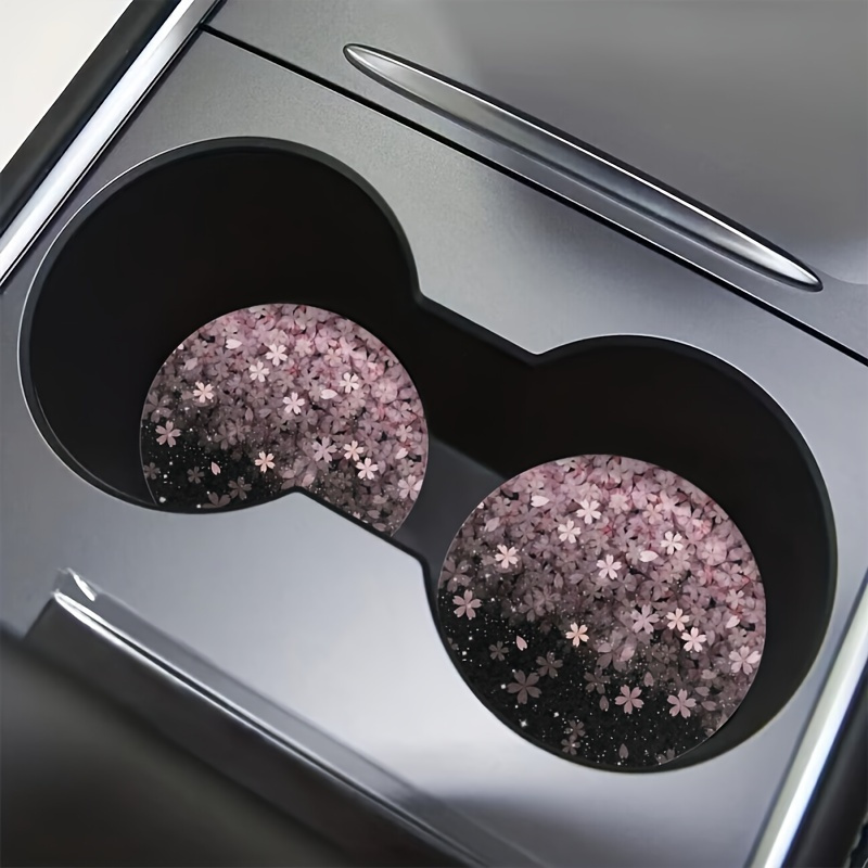 Women Accessories Holder - 2 adet kiraz çiçeği içecek altlıkları,