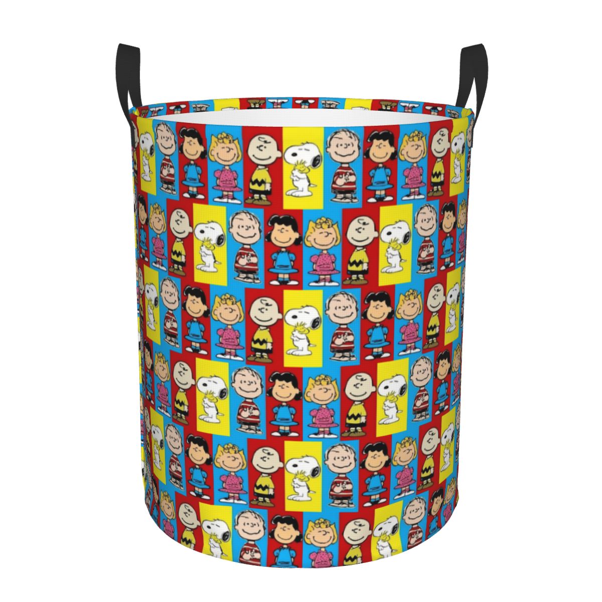 Women Accessories Hamper - Damalı Ekose S-Snoopy Çamaşır Sepeti Büyük