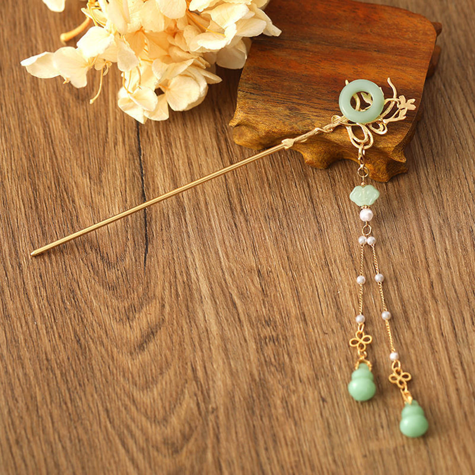Pearl Hair Pin - Çin Tarzı Cam Firkete Kadınlar Için