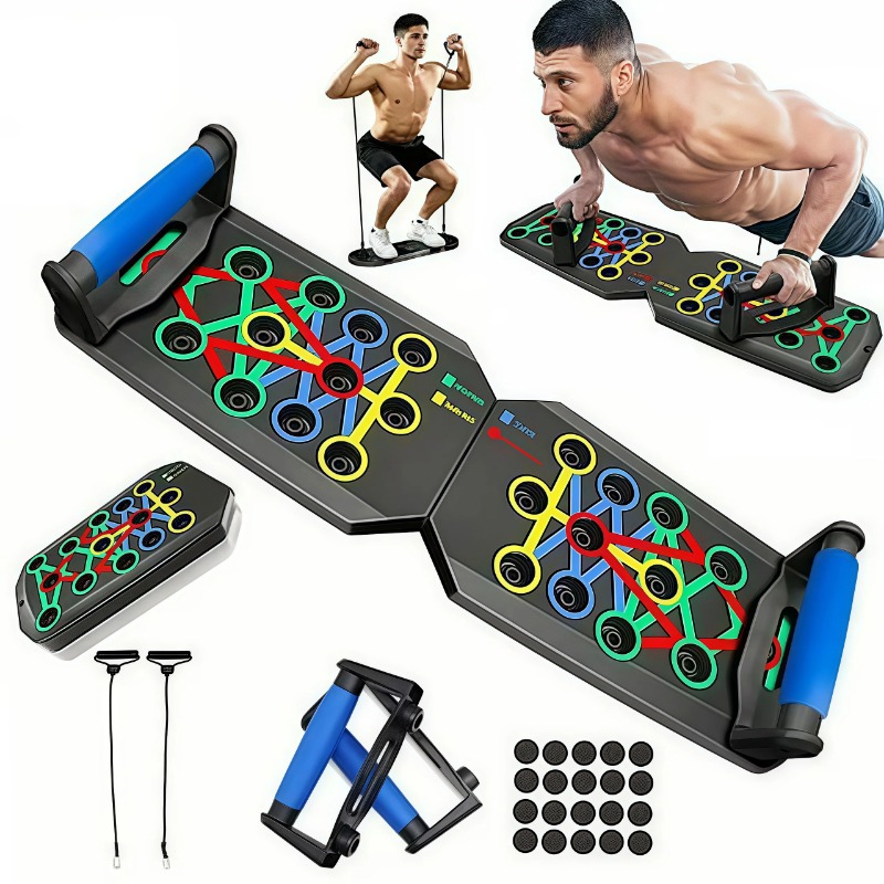 Women'S Exercise Accessories - Katlanabilir Direnç Bantlı Şınav Tahtası, Çok