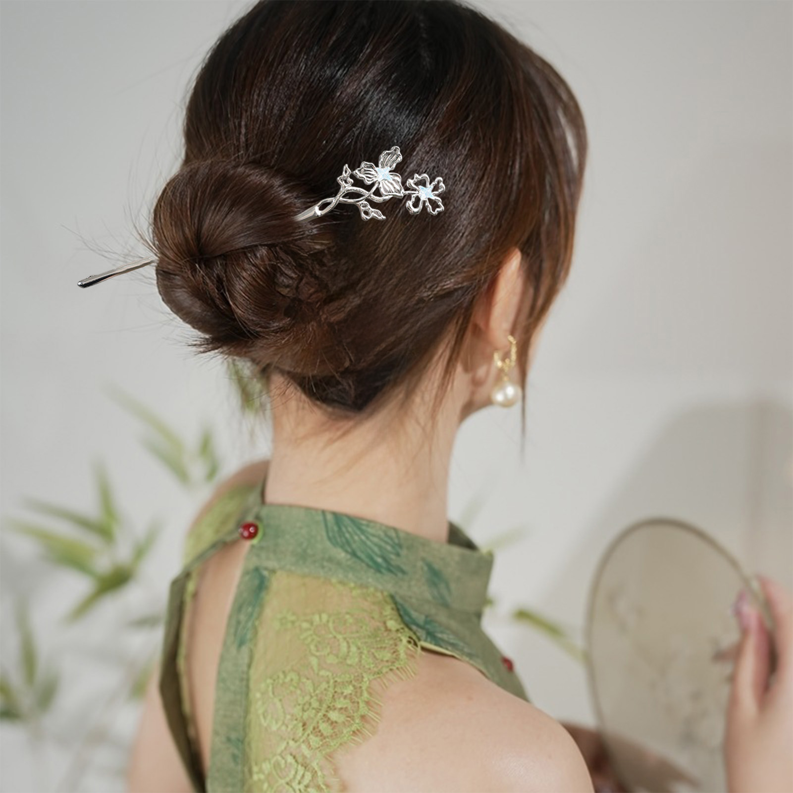 Gümüş Renk Alaşım Saç Sopa Çat - Pearl Hair Pin incelemesi ve fiyatı