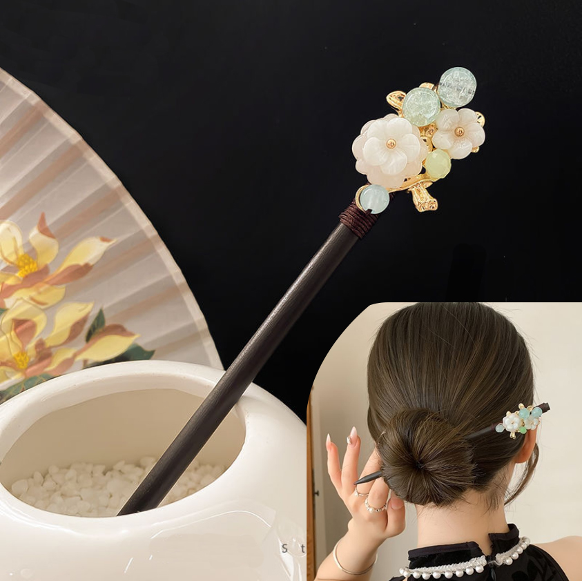 Çin Saç Çubuğu Step Shake Ahşa - Pearl Hair Pin incelemesi ve fiyatı