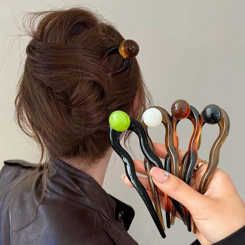 Moda Renkli Inci U-Şekilli Saç - Pearl Hair Pin incelemesi ve fiyatı