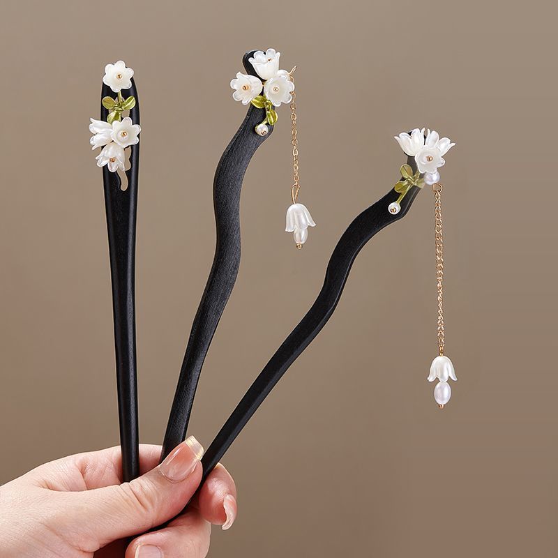 Ahşap çiçek saç tokası Vintage - Pearl Hair Pin incelemesi ve fiyatı