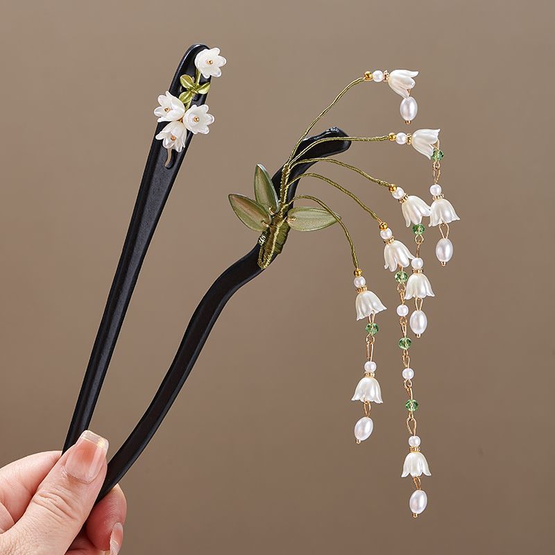 Ahşap çiçek saç tokası Vintage - Pearl Hair Pin incelemesi ve fiyatı