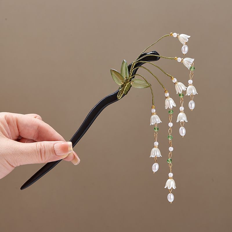 Ahşap çiçek saç tokası Vintage - Pearl Hair Pin incelemesi ve fiyatı