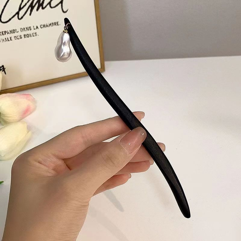 Vintage Çin Tarzı Ahşap Çiçek  - Pearl Hair Pin incelemesi ve fiyatı