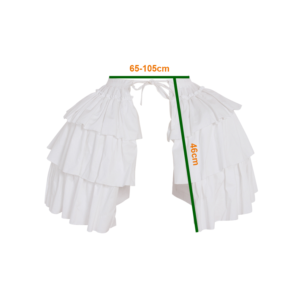 Barok İkili Telaş Kabarık Etek - Women'S Victorian Accessories incelemesi ve fiyatı