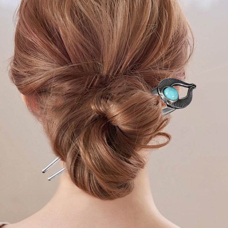 Mısır Turkuaz U Şekilli Saç Ça - Pearl Hair Pin incelemesi ve fiyatı