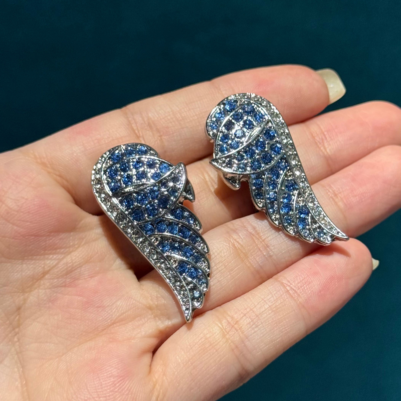 Vintage Melek Kanadı Mavi Küpe - Women'S Accessories Trends 2026 incelemesi ve fiyatı